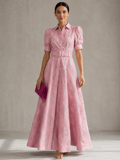 Aria | Vestido corto con mangas abullonadas