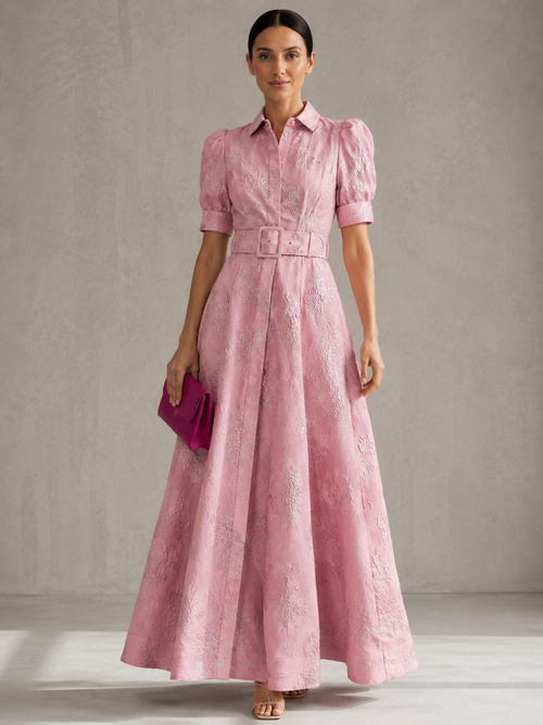Aria | Vestido corto con mangas abullonadas