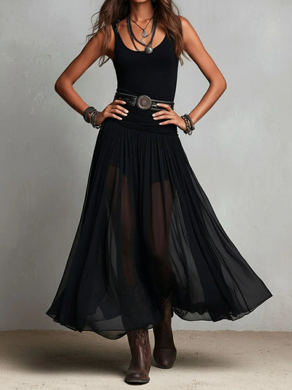 Odette | Elegante abito lungo in tulle