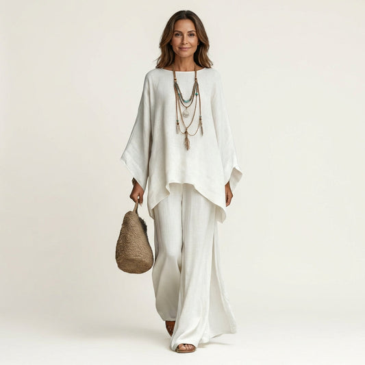 MariLoli | Conjunto boho de mezcla de lino