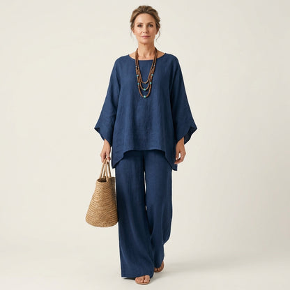 MariLoli | Conjunto boho de mezcla de lino