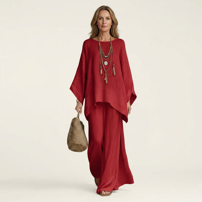 MariLoli | Conjunto boho de mezcla de lino