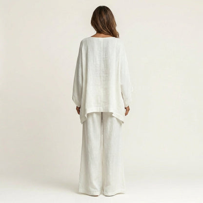 MariLoli | Conjunto boho de mezcla de lino