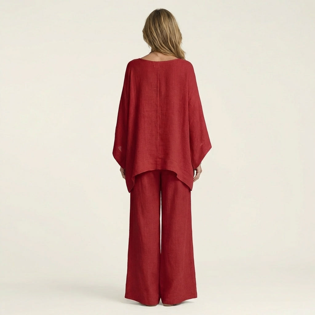MariLoli | Conjunto boho de mezcla de lino